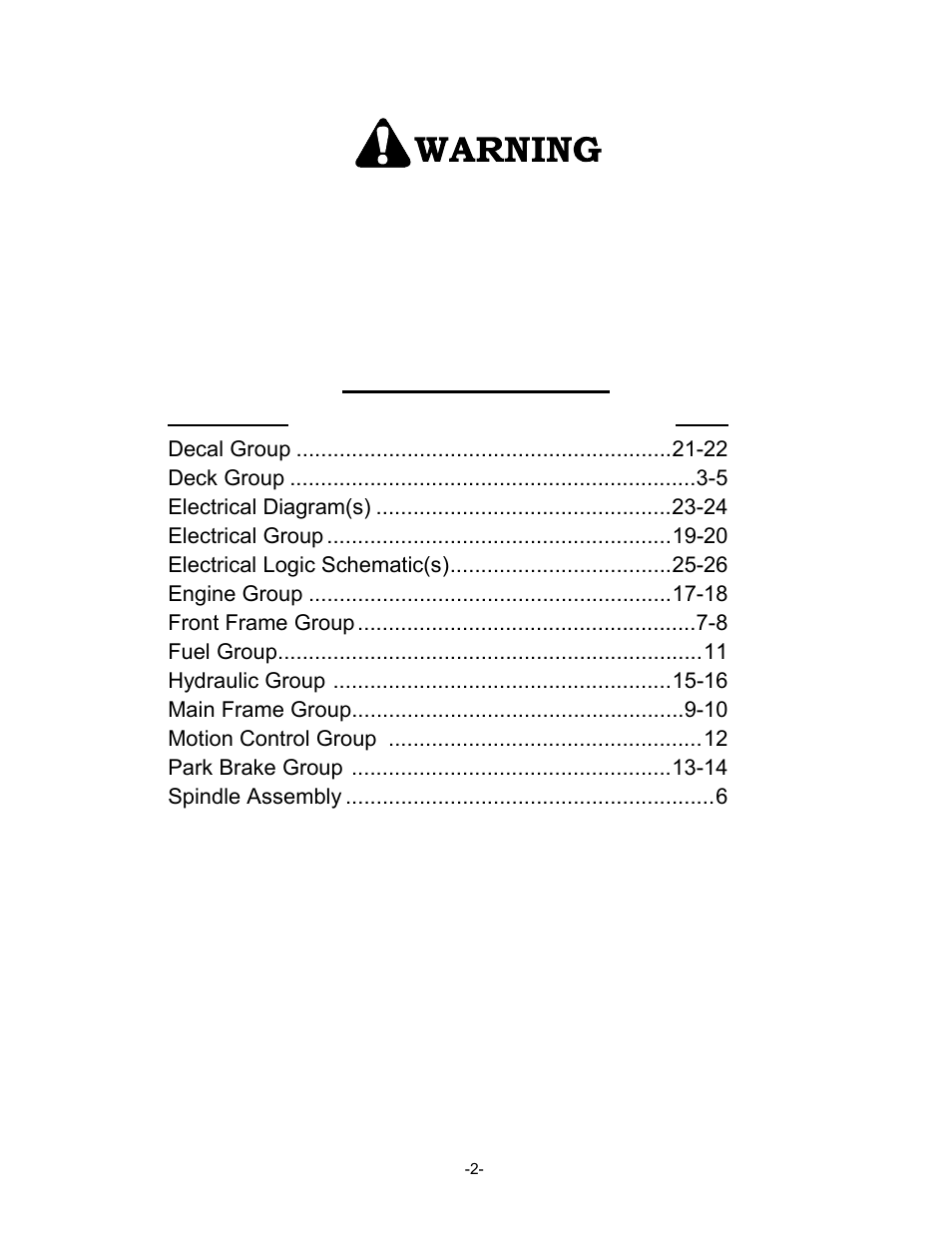 Exmark Lazer Z HP 505 User Manual | Page 3 / 28