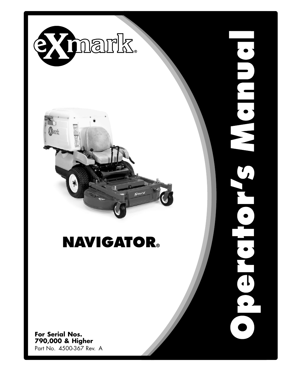 Exmark NAVIGATOR 4500-367 User Manual | 44 pages