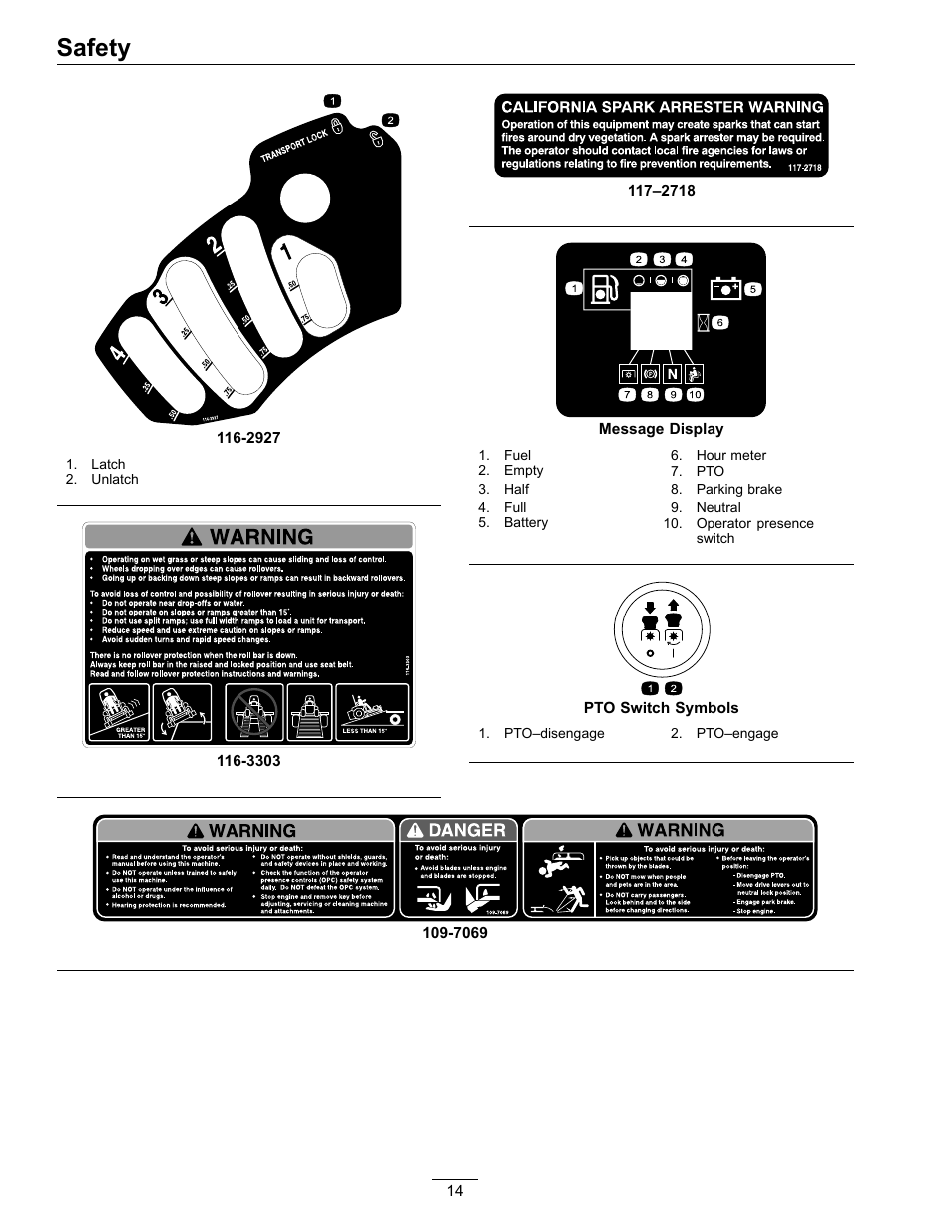 Safety | Exmark Lazer Z 4500-872 User Manual | Page 14 / 56