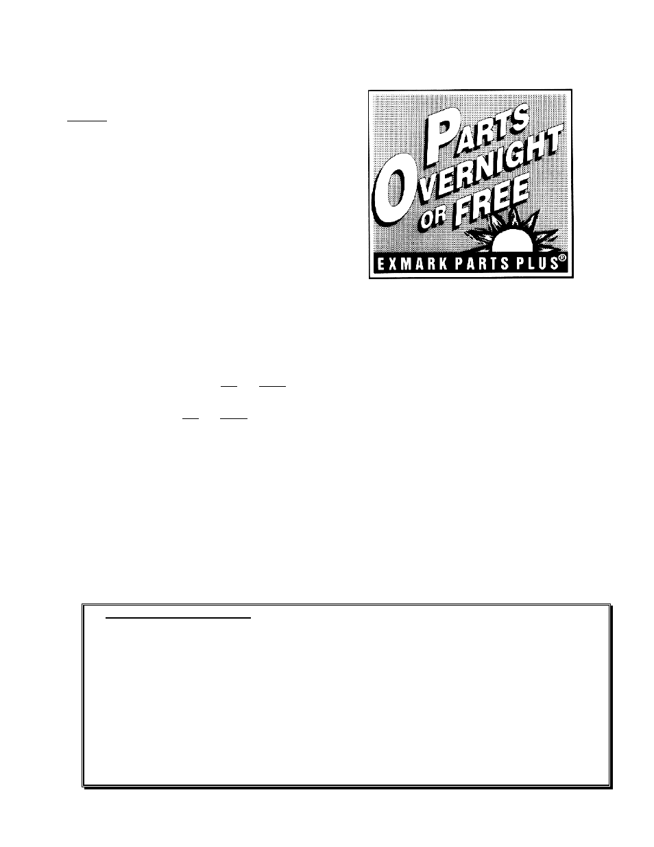 Exmark parts plus, Program | Exmark LAZER ZTM User Manual | Page 3 / 48