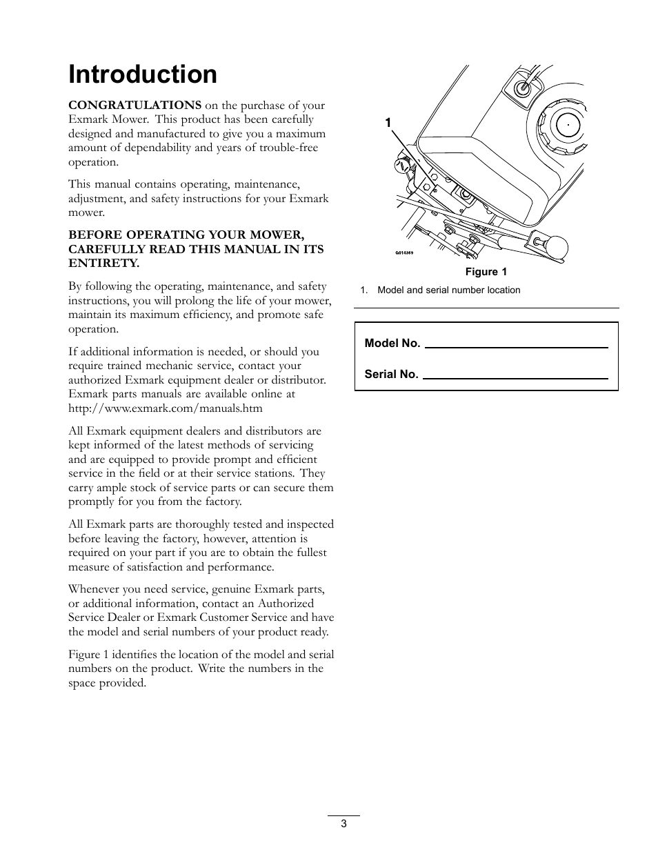 Introduction | Exmark Viking Hydro 920000 User Manual | Page 3 / 48