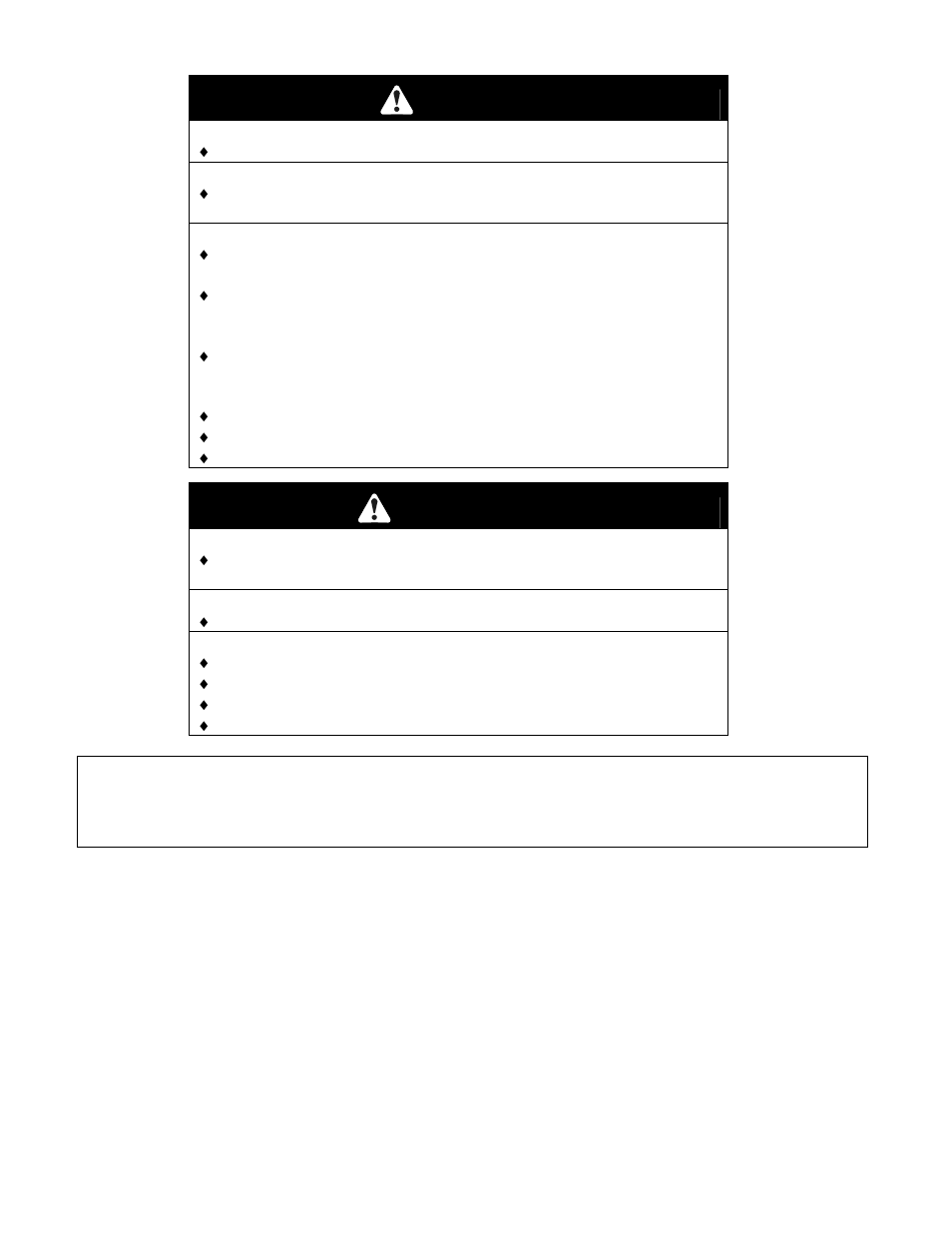 Warning | Exmark Metro 21 Series User Manual | Page 2 / 44