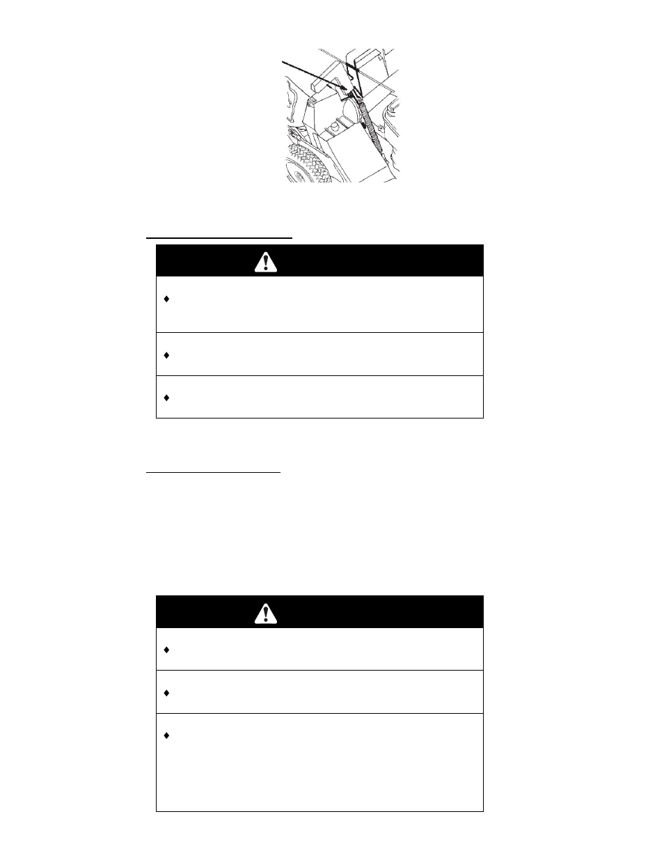 Warning, Danger | Exmark Metro 21 Series User Manual | Page 24 / 44