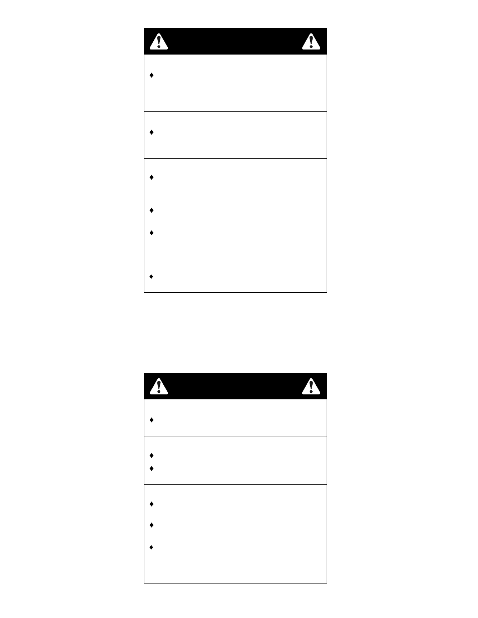 Warning | Exmark FR23KC User Manual | Page 10 / 48