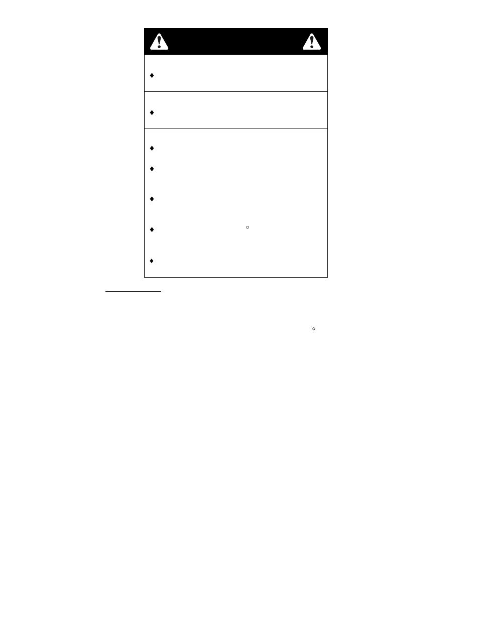 Warning | Exmark FR23KC User Manual | Page 25 / 48