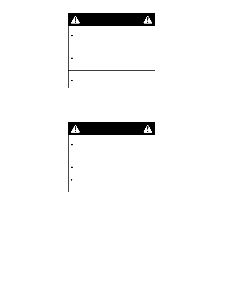 Caution, Warning | Exmark FR23KC User Manual | Page 7 / 48