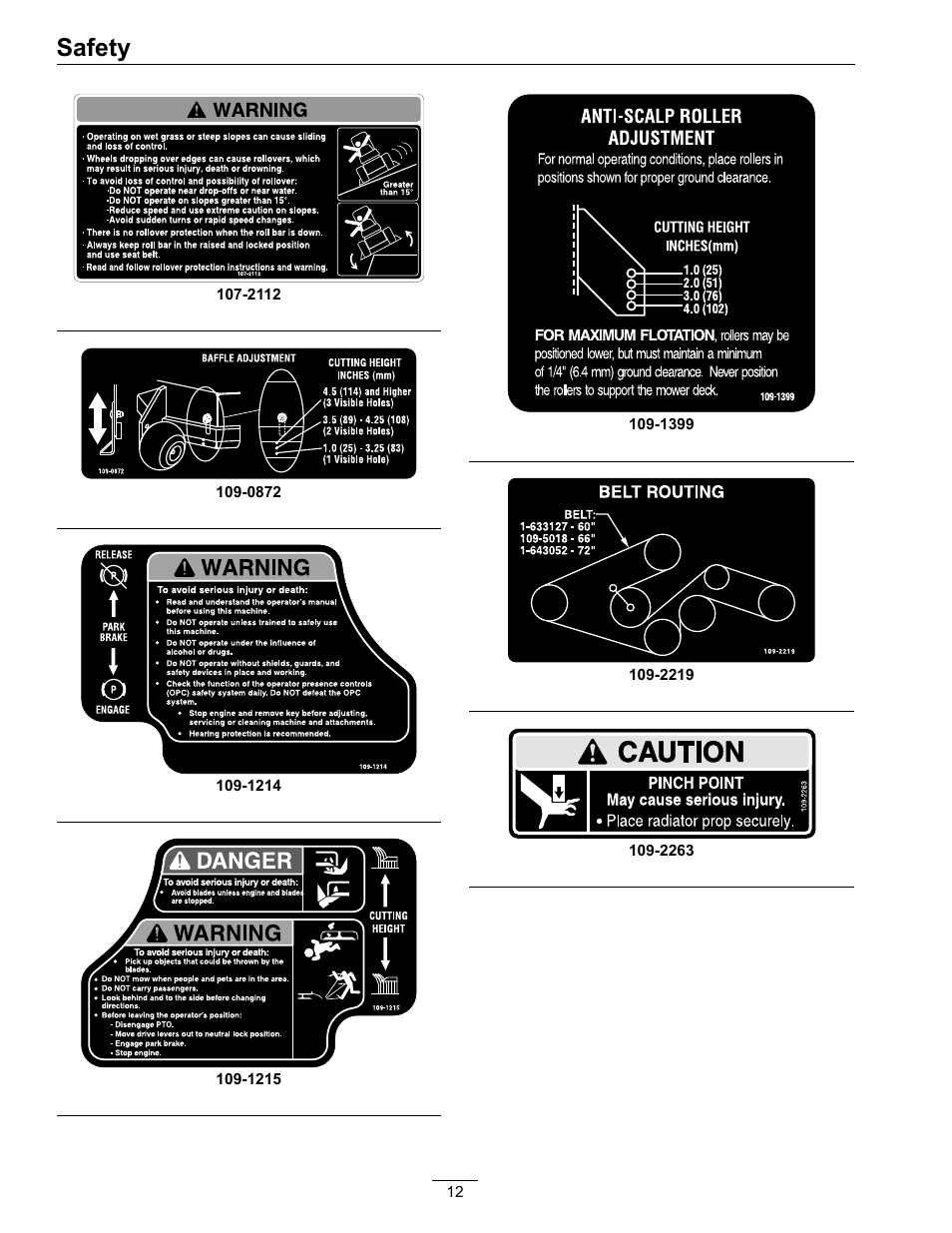 Safety | Exmark Lazer Z SX Diesel Models 4500-501 Rev A User Manual | Page 12 / 60