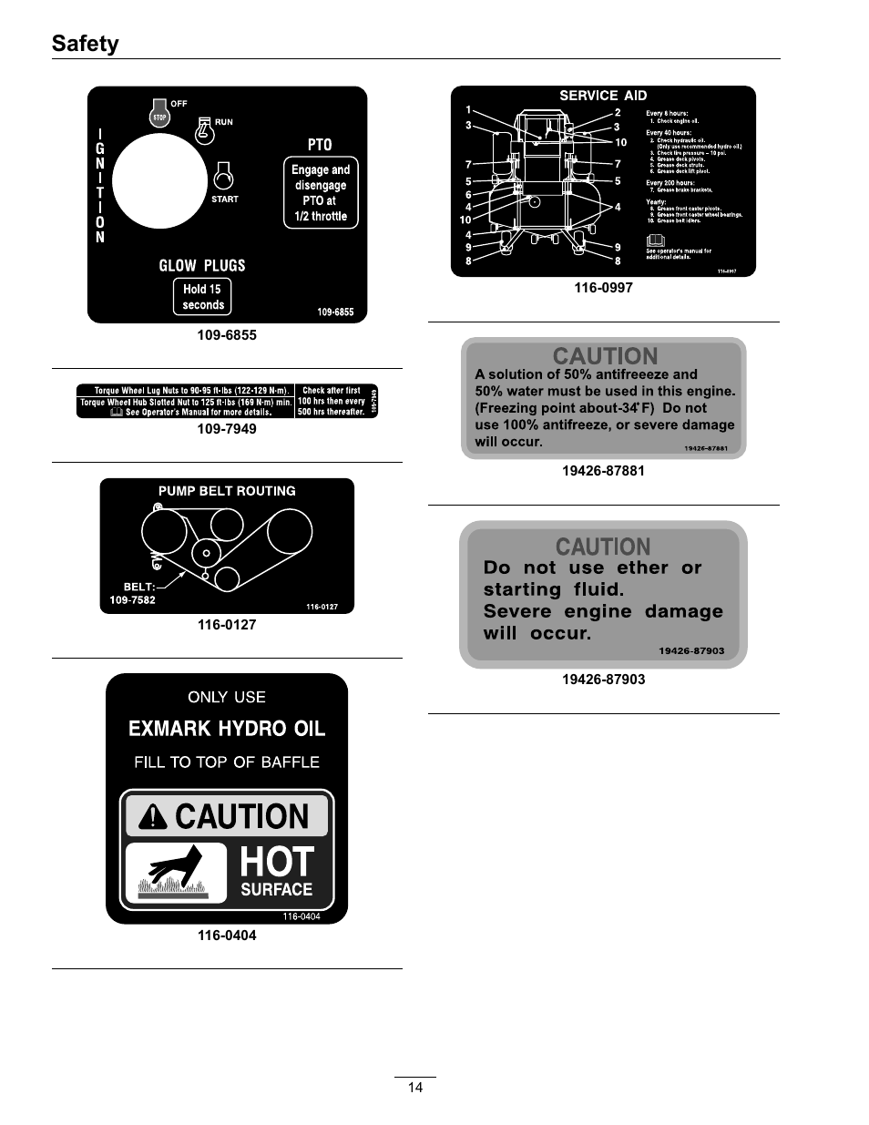 Safety | Exmark Lazer Z SX Diesel Models 4500-501 Rev A User Manual | Page 14 / 60