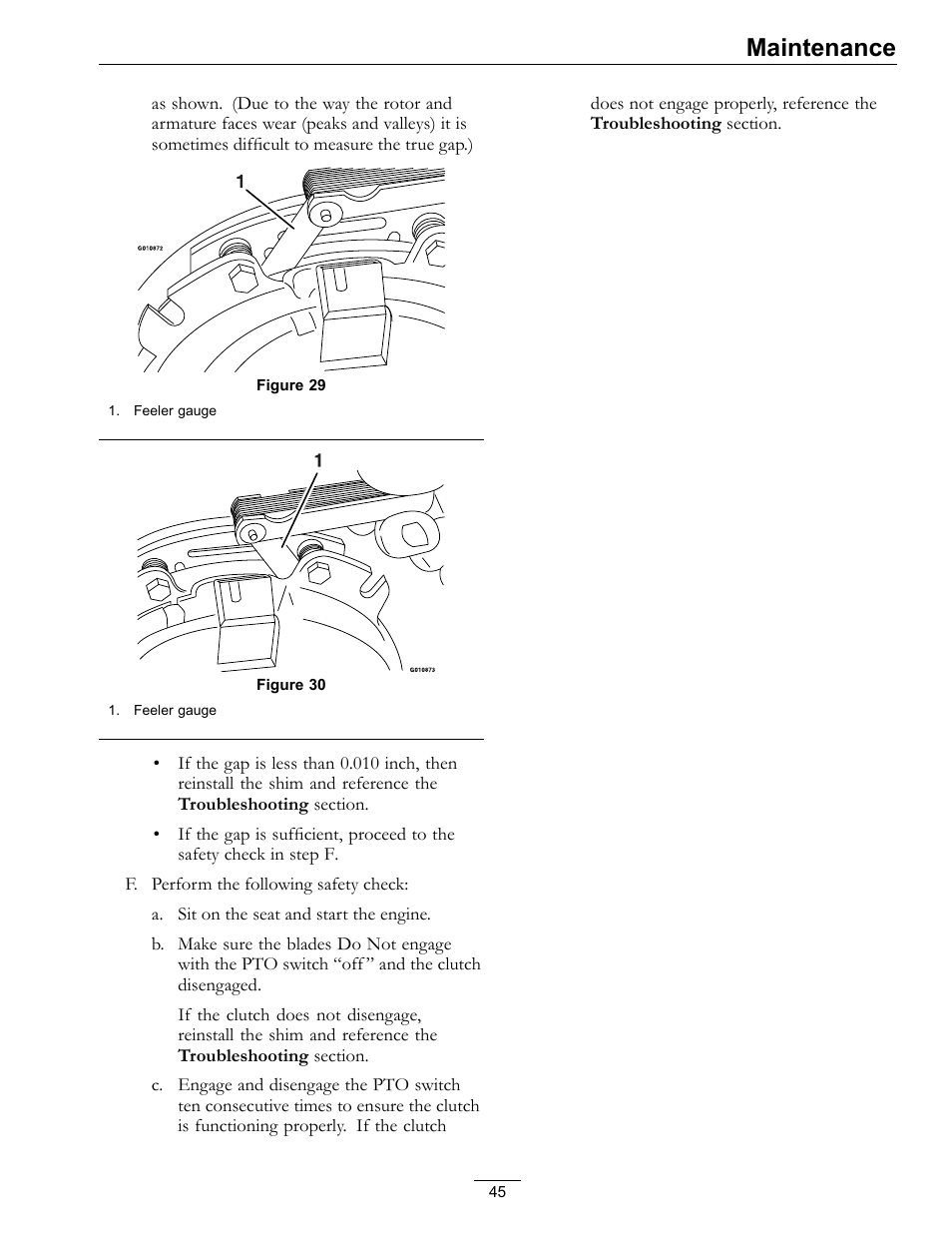 Maintenance | Exmark Lazer Z SX Diesel Models 4500-501 Rev A User Manual | Page 45 / 60