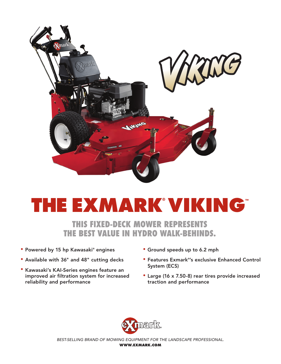 Exmark Viking VH15KA362 ECS 15 User Manual | 2 pages