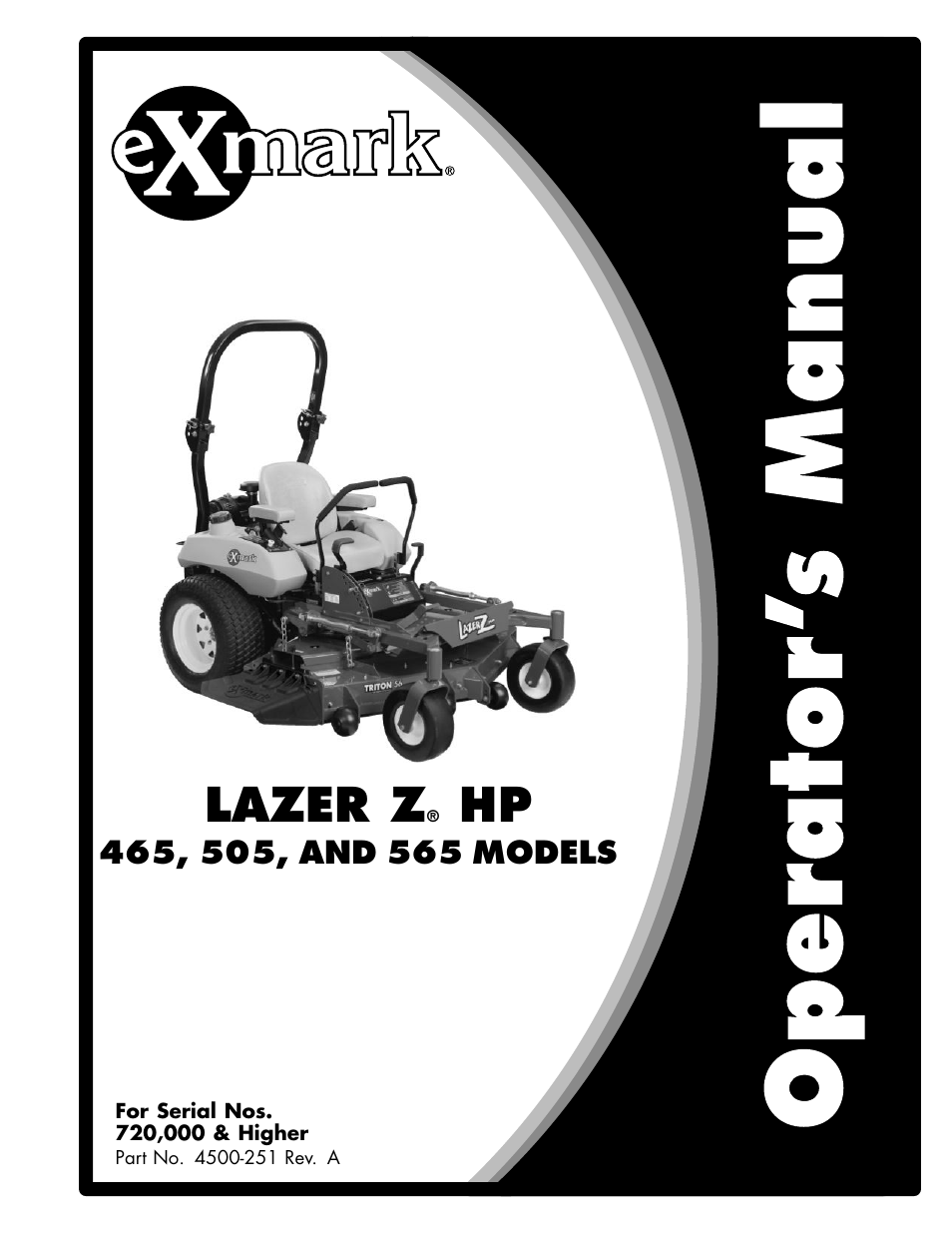 Exmark Lazer Z HP 565 User Manual | 48 pages