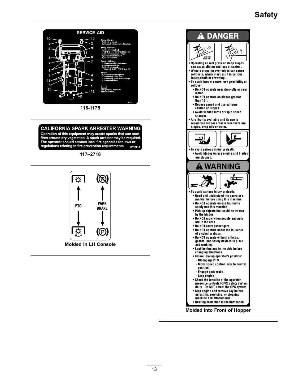 Safety | Exmark Navigator 0 User Manual | Page 13 / 48