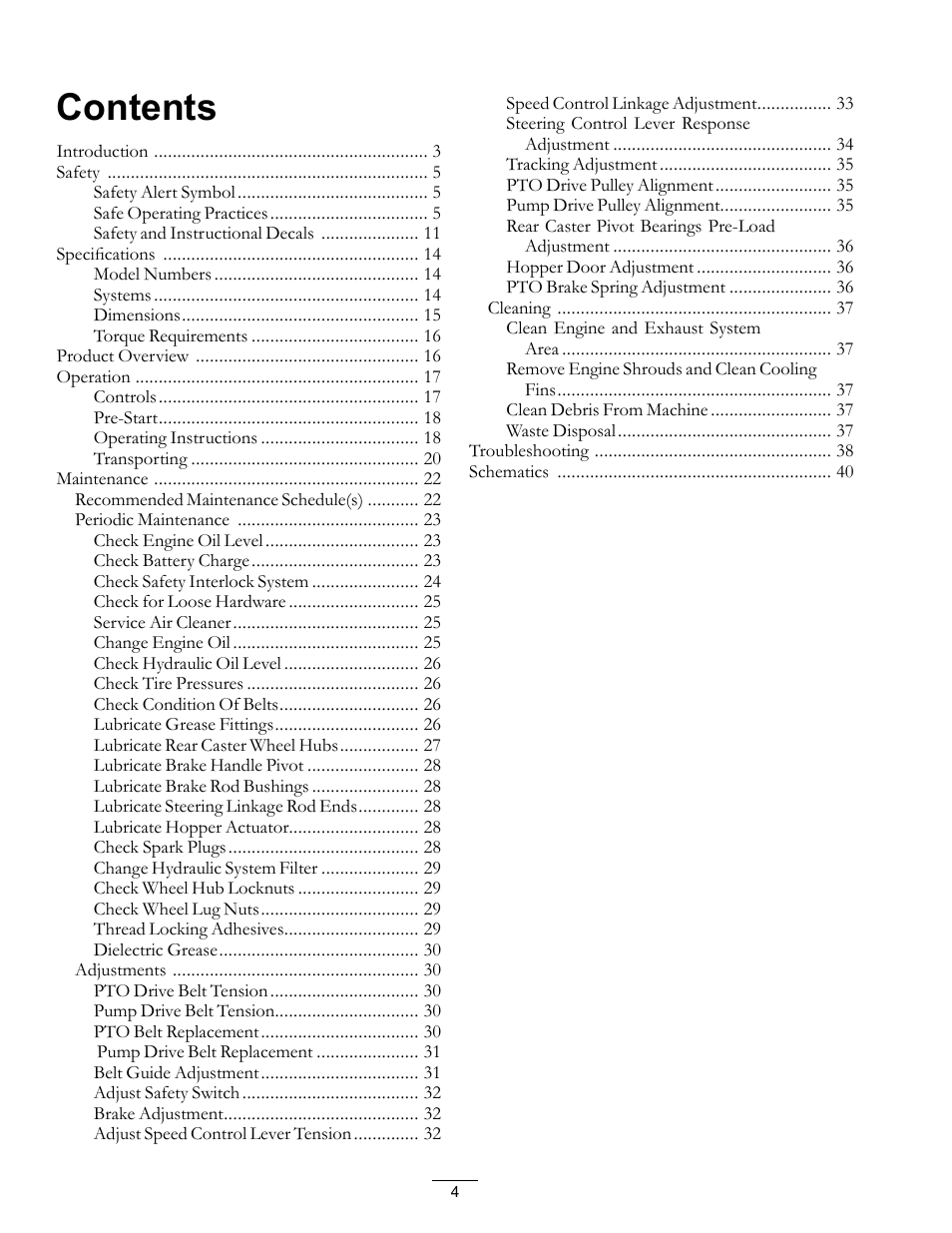 Exmark Navigator 0 User Manual | Page 4 / 48