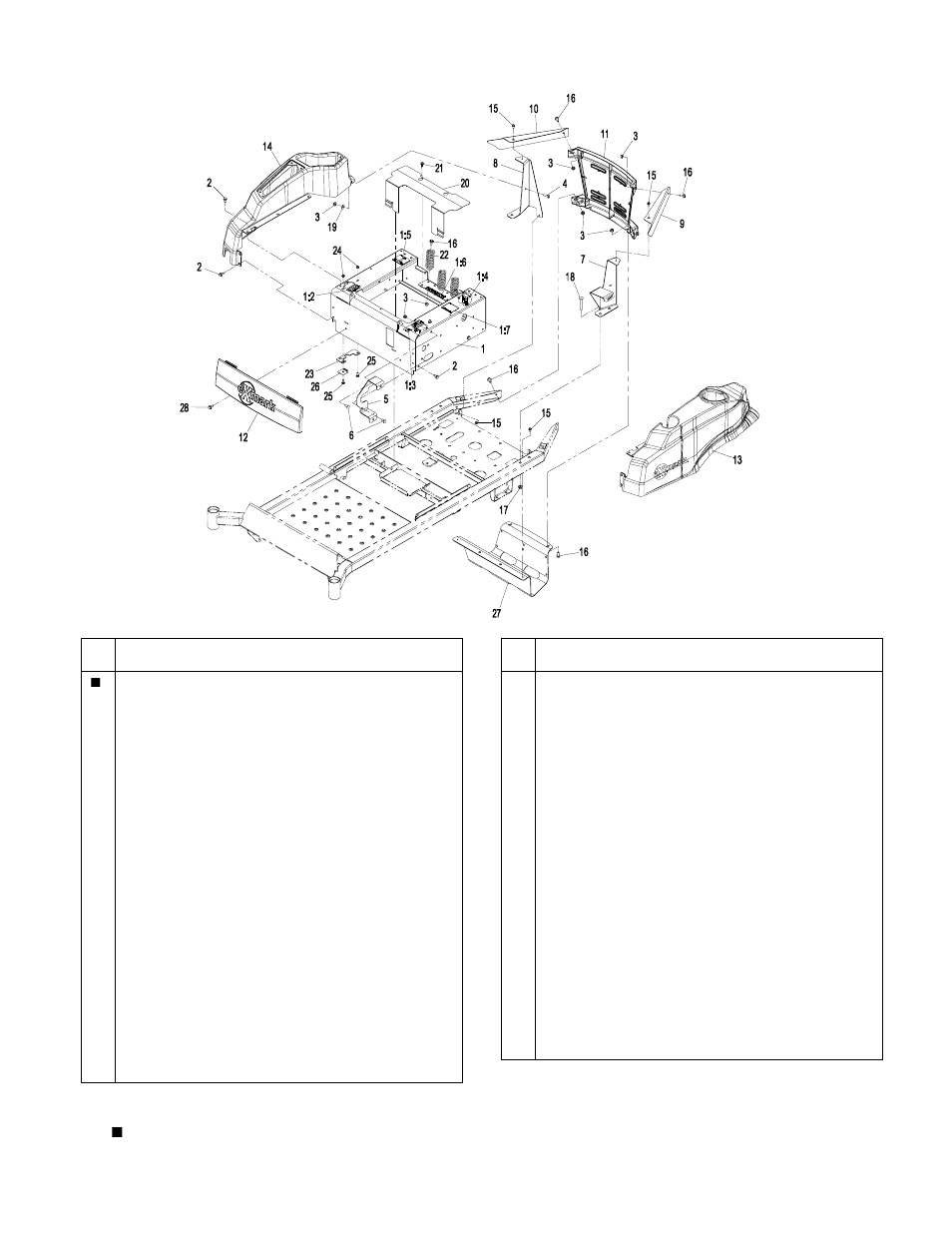 Frame group (cont.) | Exmark Quest 4500-451 User Manual | Page 12 / 28