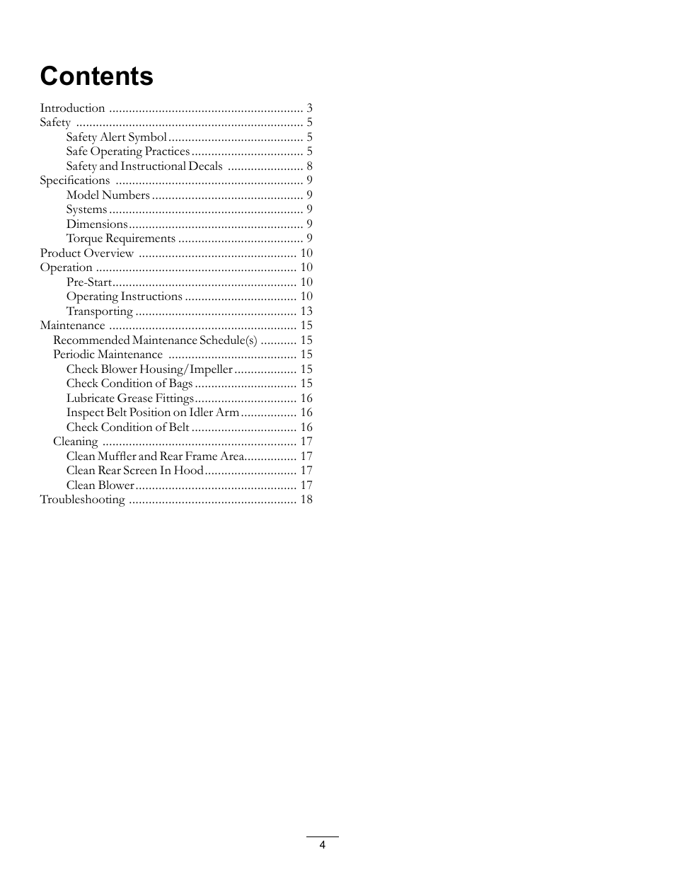 Exmark ULTRA VAC LAZER Z HP User Manual | Page 4 / 24