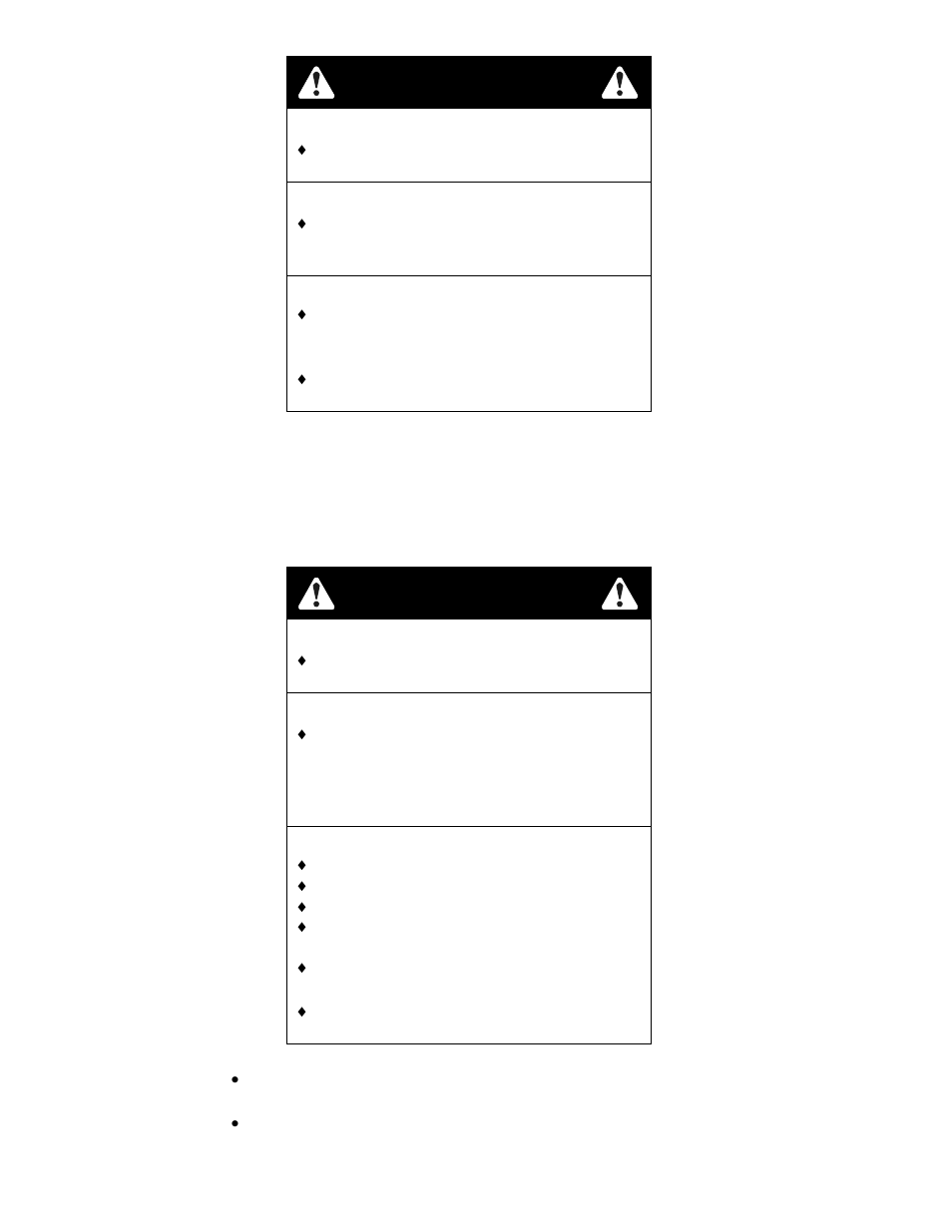 Warning, Danger | Exmark VH15KA483 User Manual | Page 10 / 44