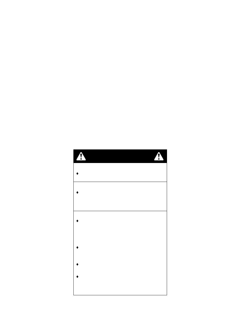 Warning | Exmark VH15KA483 User Manual | Page 12 / 44