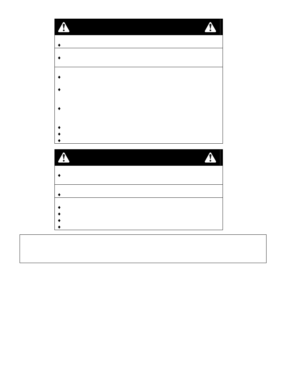 Warning | Exmark VH15KA483 User Manual | Page 2 / 44