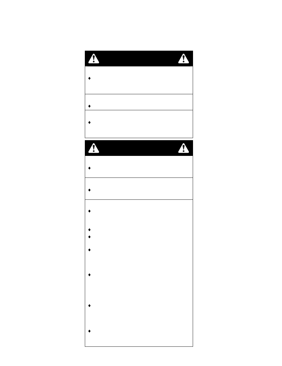 Warning, Danger | Exmark VH15KA483 User Manual | Page 7 / 44