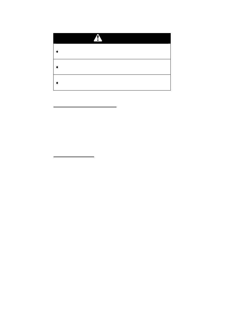 Warning | Exmark CD42CD User Manual | Page 13 / 24