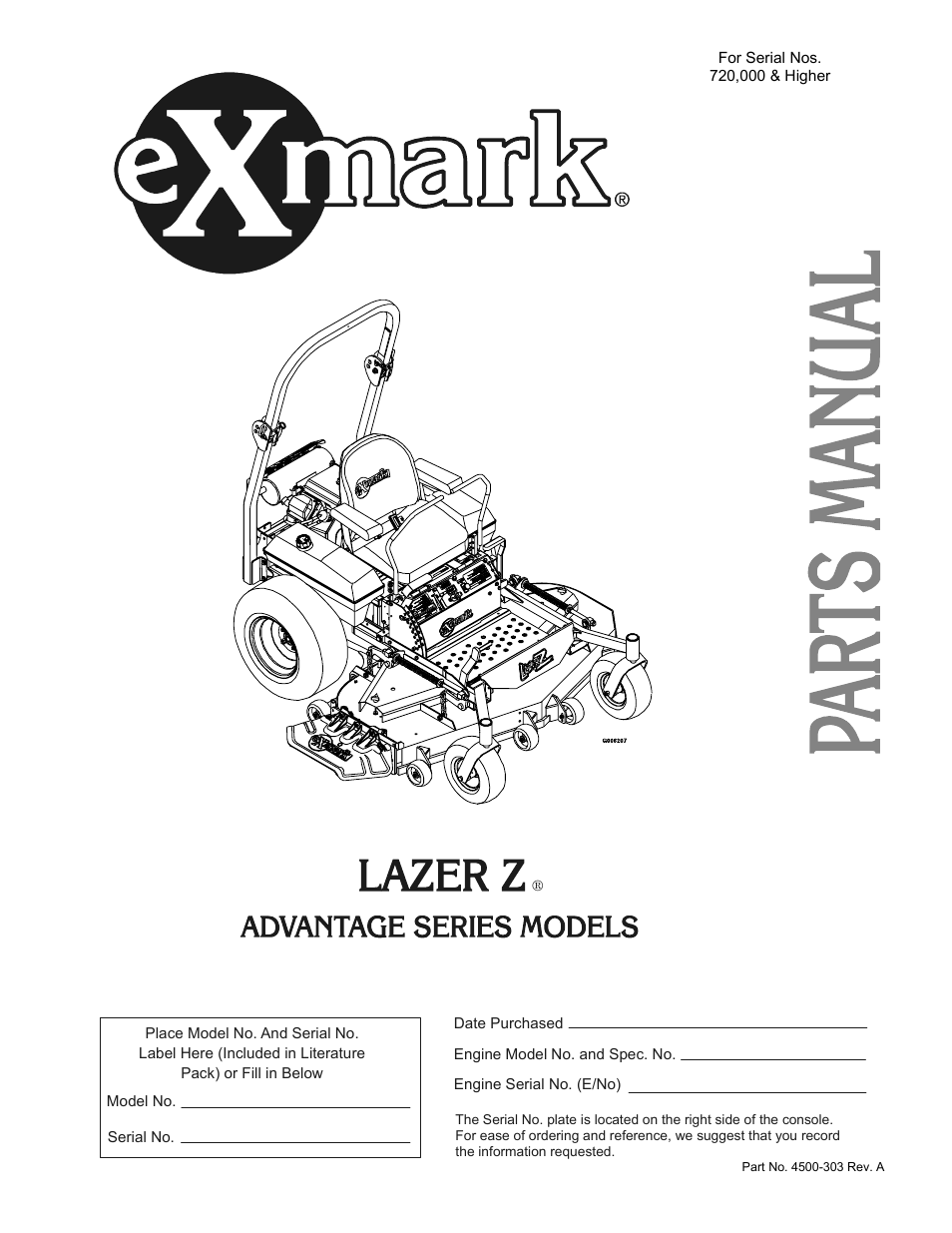 Exmark Lazer Z Advantage Series User Manual | 32 pages