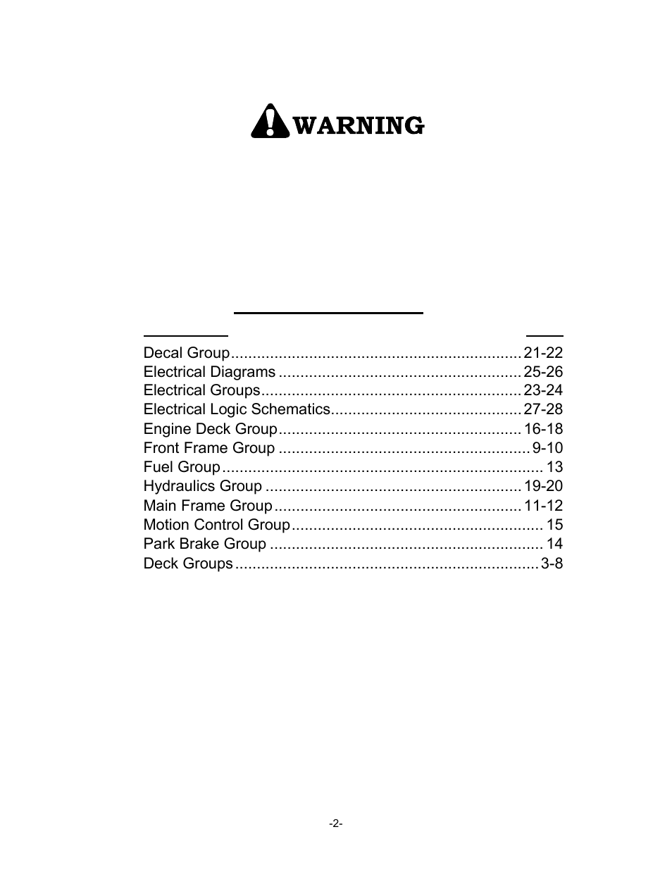 Exmark Lazer Z Advantage Series User Manual | Page 3 / 32