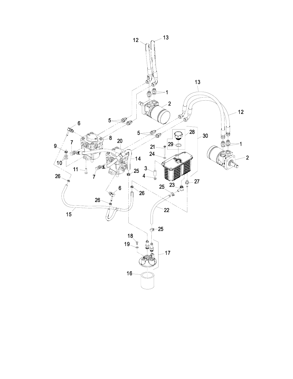 Hydraulic group | Exmark 000 & Higher User Manual | Page 21 / 24