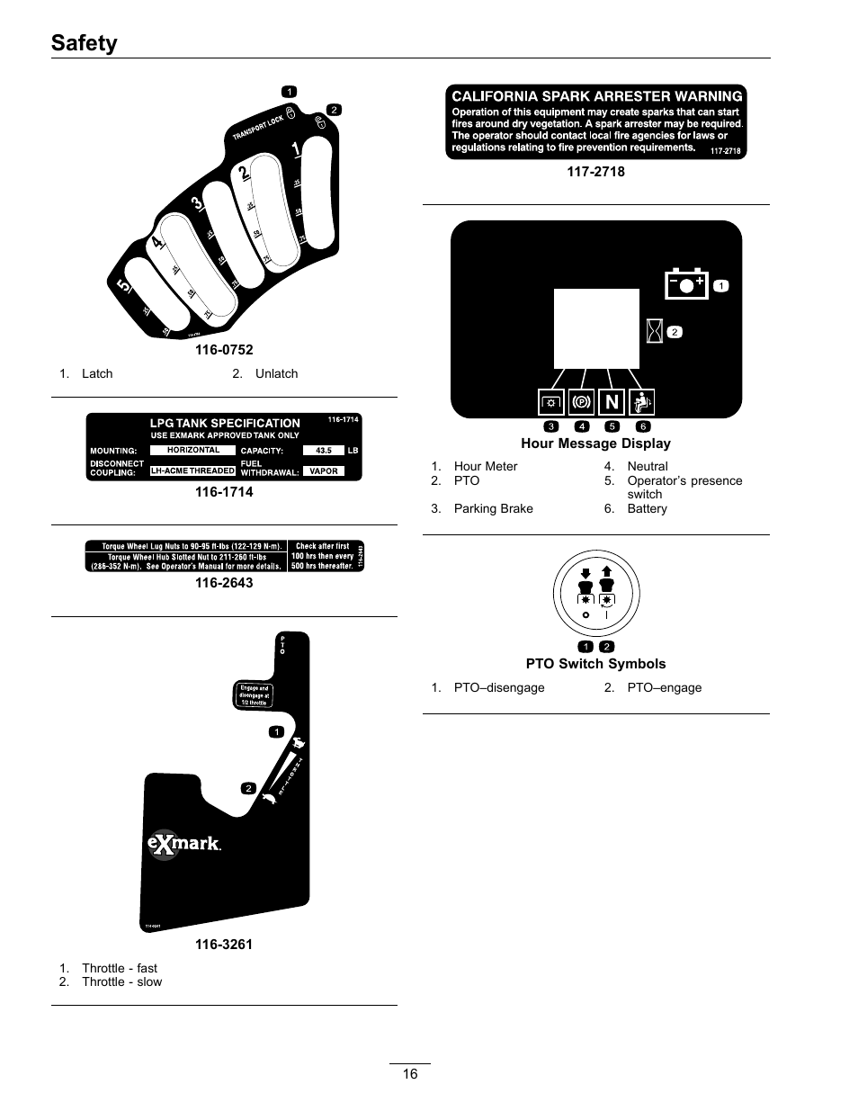 Safety | Exmark Lazer Z Mower 4500-645 User Manual | Page 16 / 64
