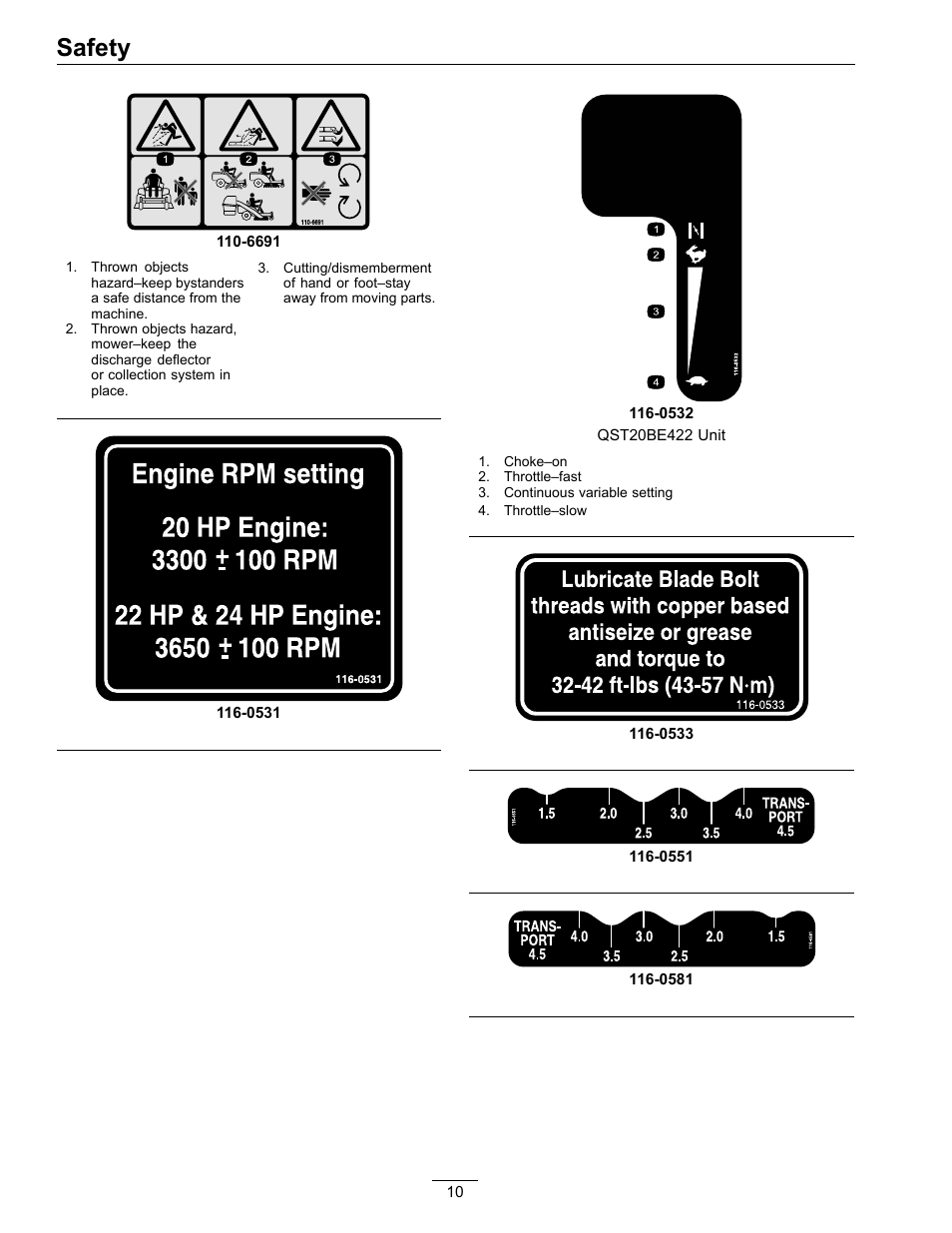 Safety | Exmark Quest 4500-450 User Manual | Page 10 / 56