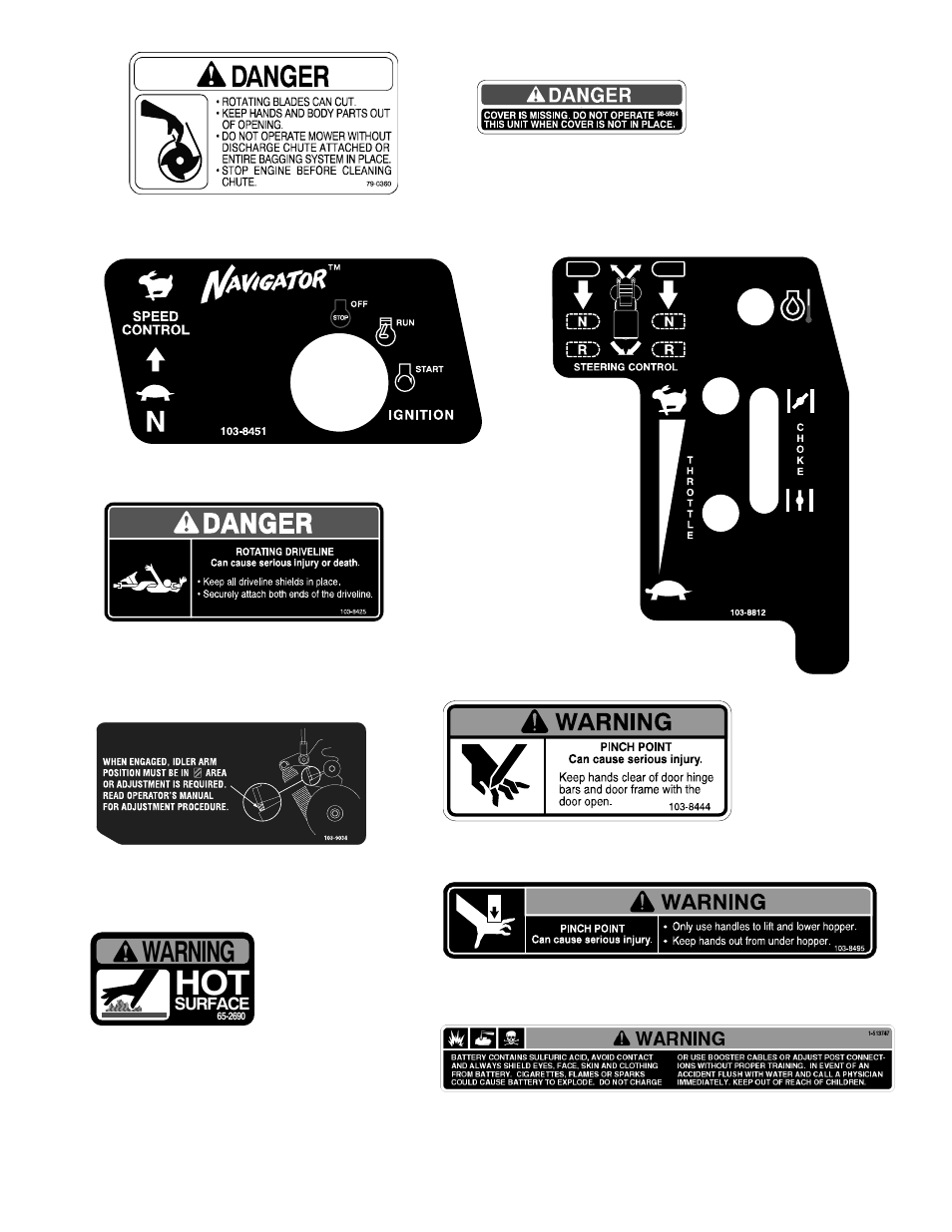 Warning | Exmark NAV20KC User Manual | Page 16 / 52