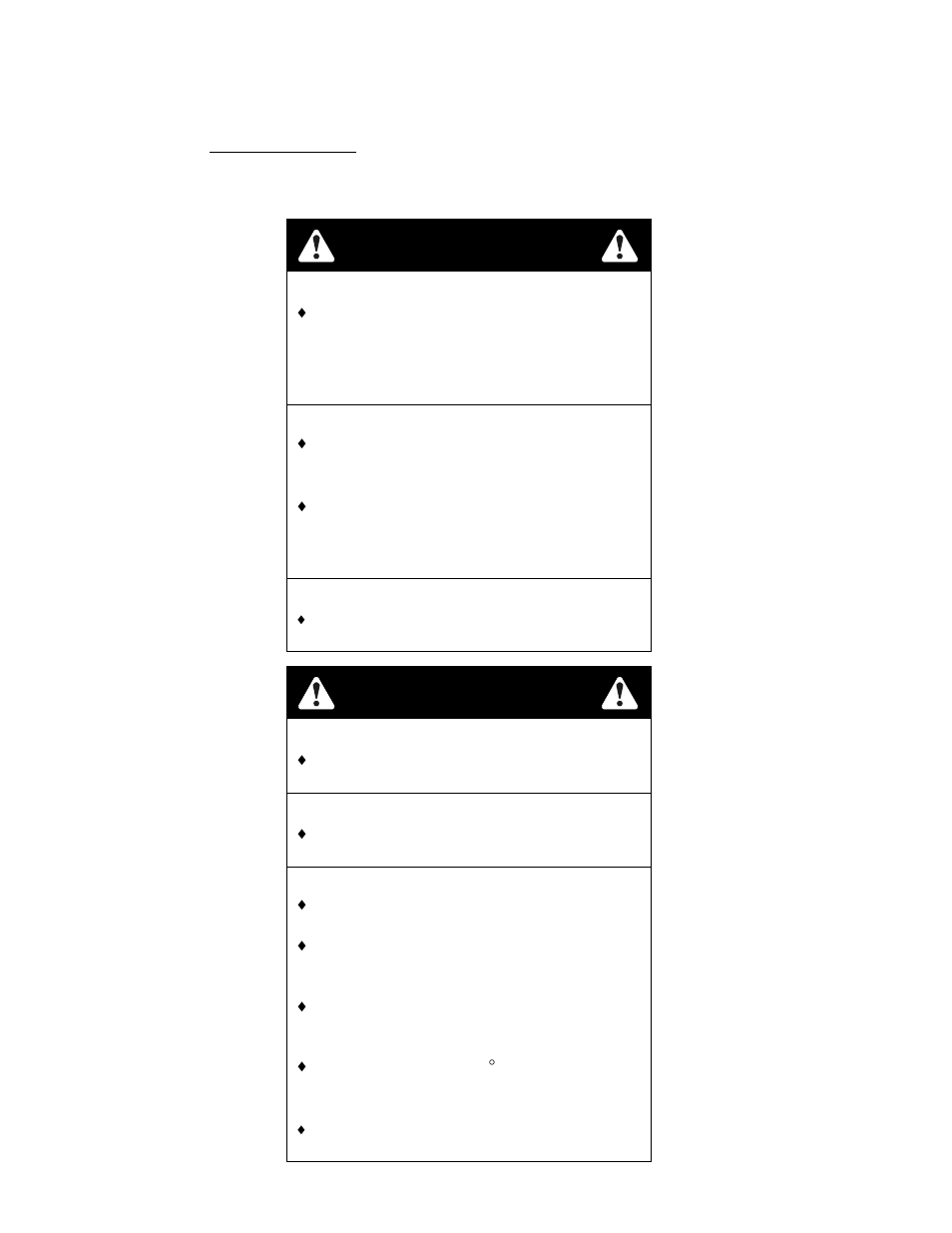 Caution, Warning | Exmark NAV20KC User Manual | Page 24 / 52