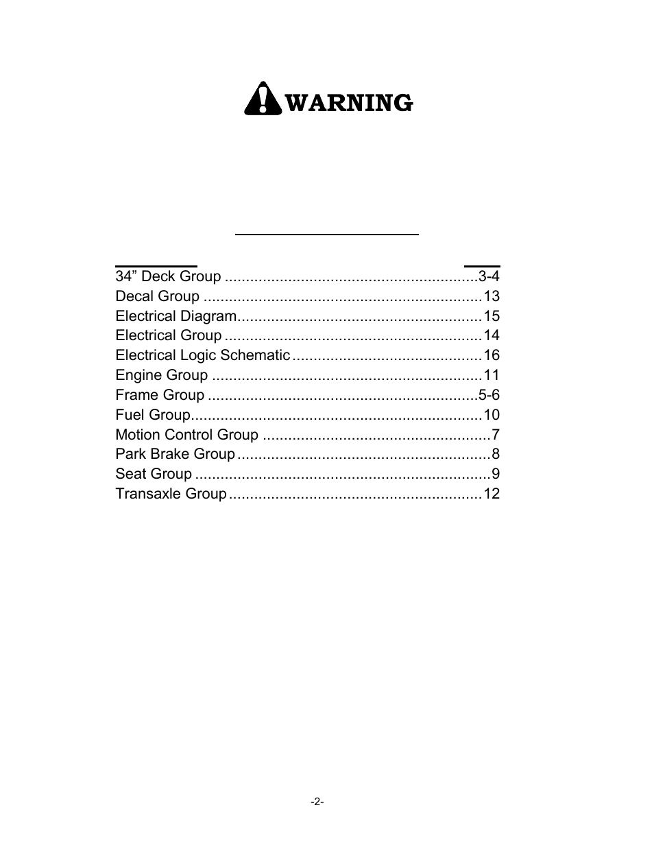 Exmark Phazer 4500-461 User Manual | Page 3 / 20