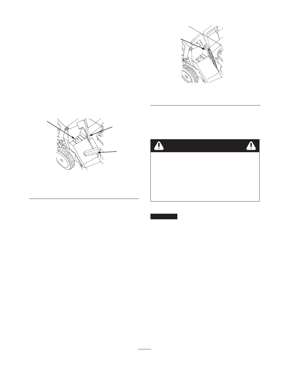 Using the grass bag, Warning | Exmark Metro 21 User Manual | Page 15 / 32