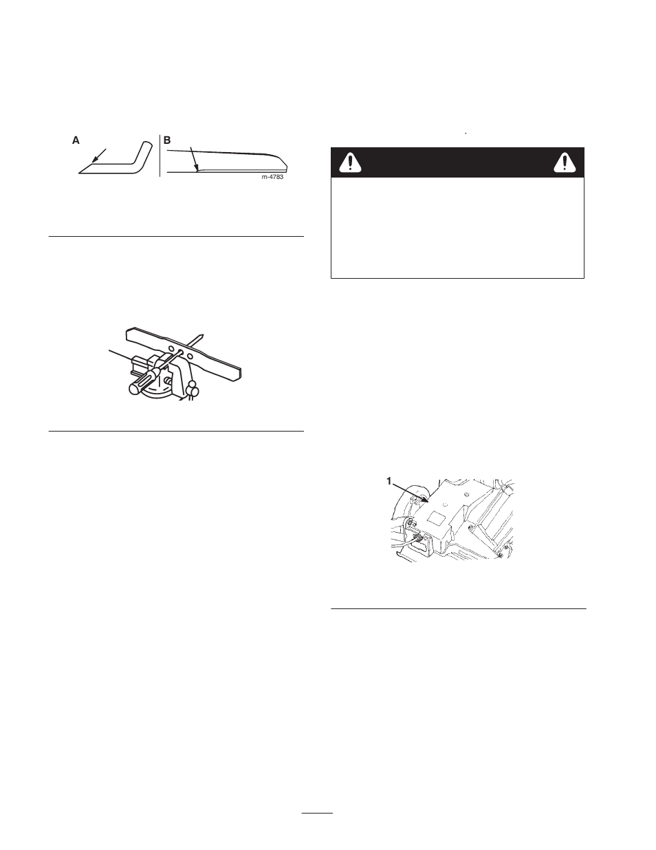 Cleaning under the belt cover, Warning | Exmark Metro 21 User Manual | Page 22 / 32