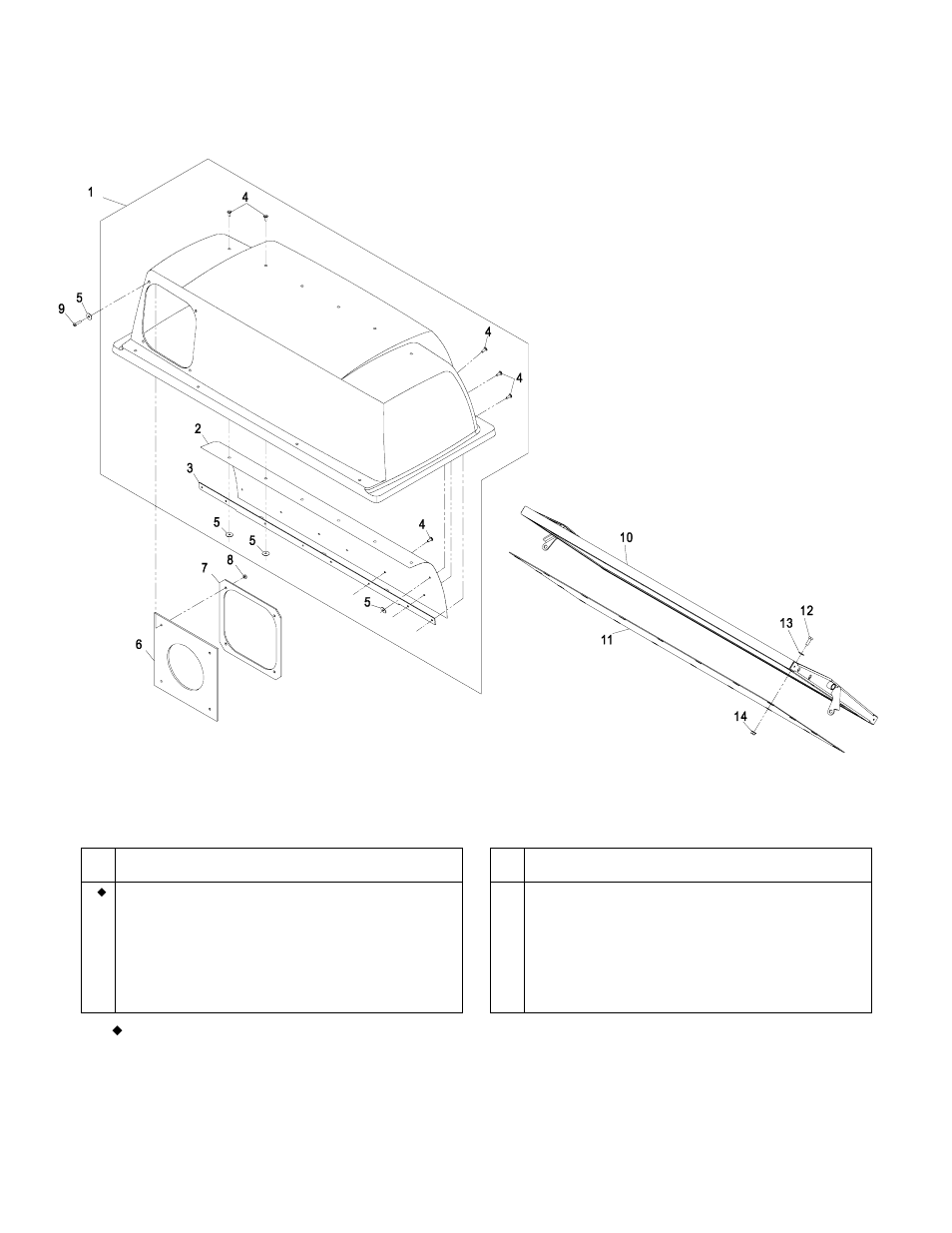 Hood and screen assembly | Exmark Lazer Z HP Models User Manual | Page 14 / 20