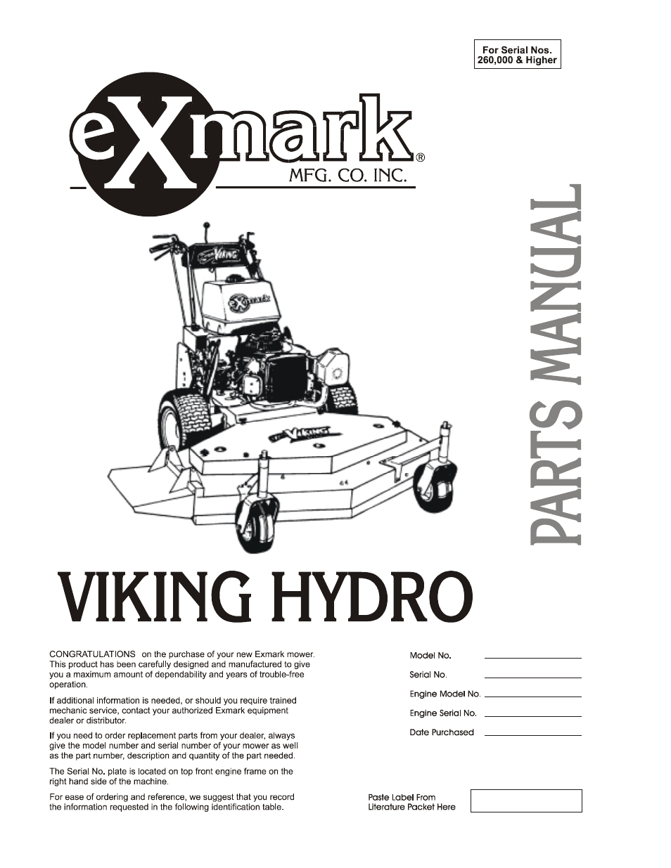 Exmark Self Propelled Mower User Manual | 16 pages