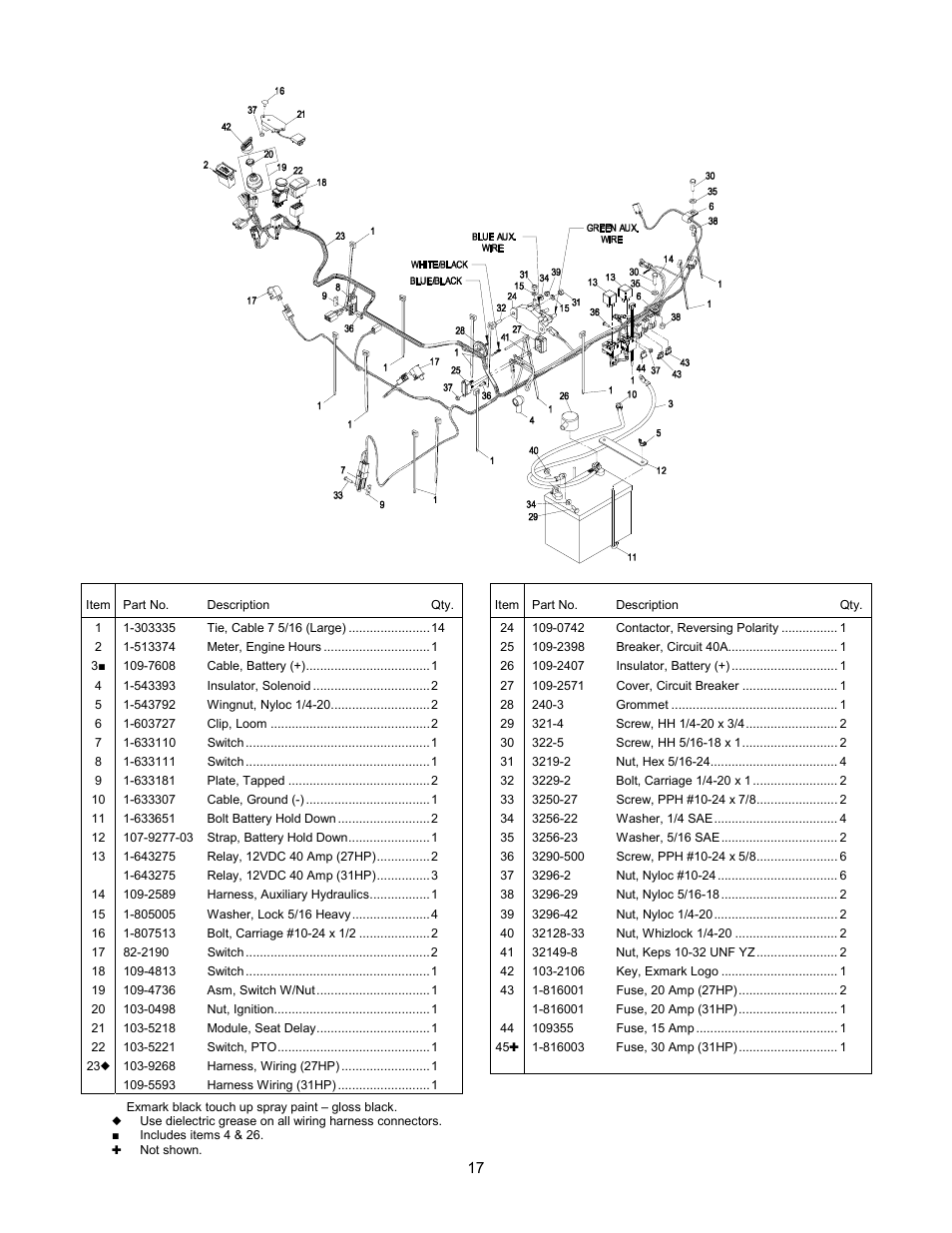 Electrical group | Exmark Frontrunner 4500-341 User Manual | Page 18 / 28