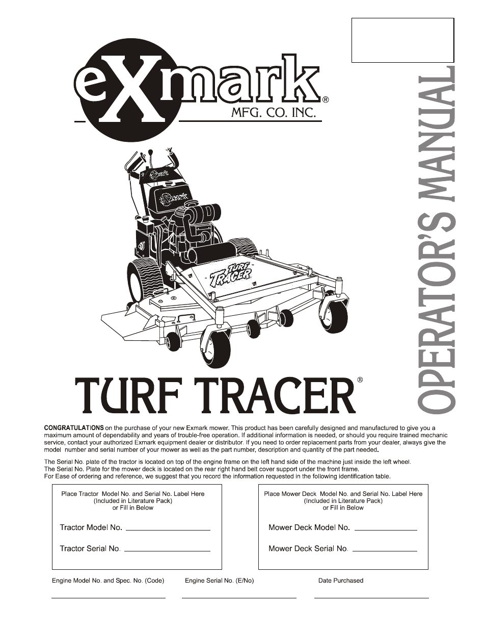 Exmark FMD524 User Manual | 48 pages