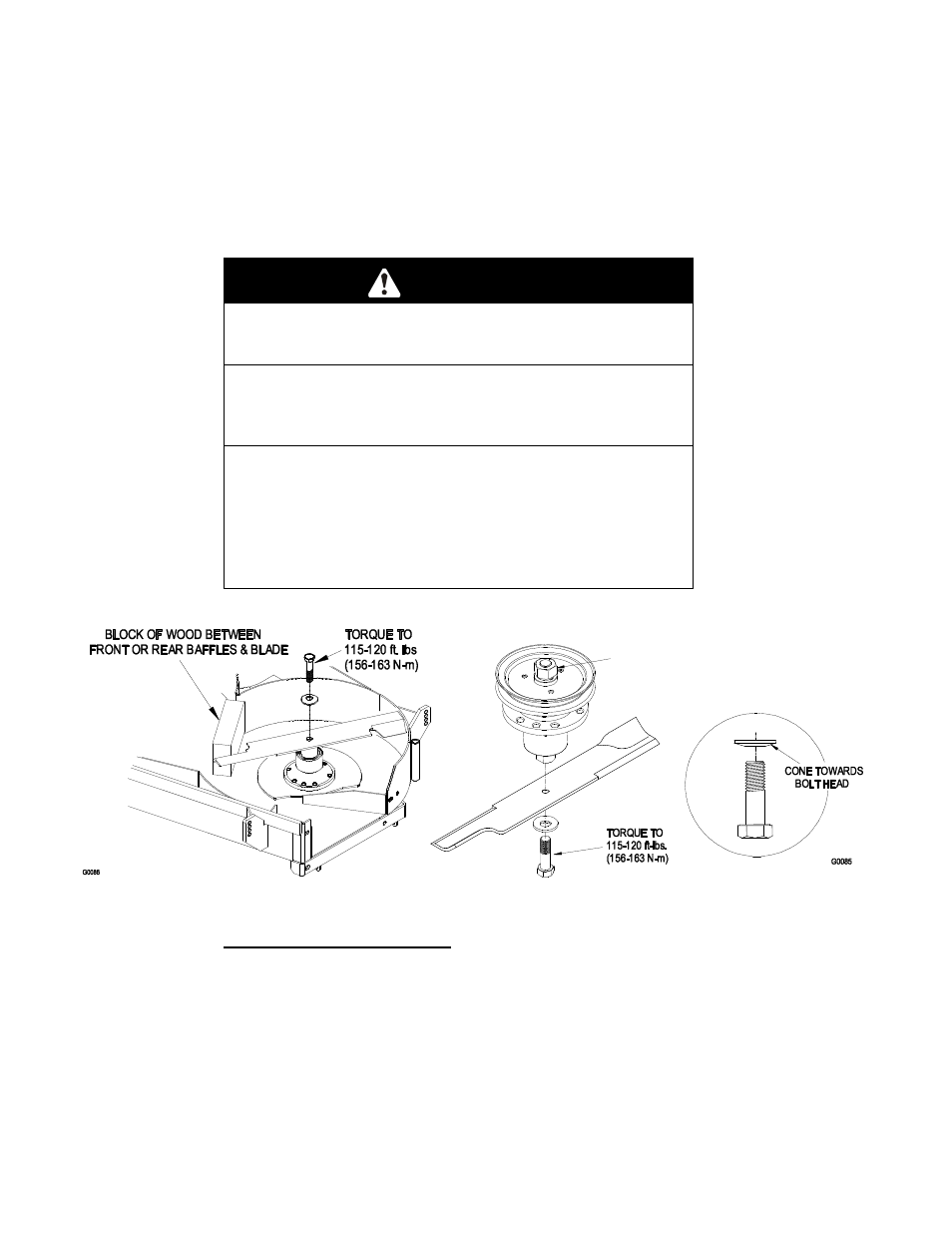 Caution | Exmark FMD524 User Manual | Page 28 / 48