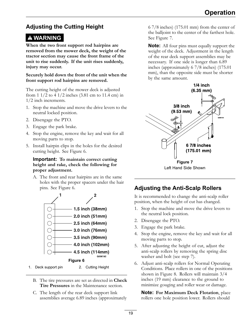 Operation | Exmark Turf Tracer 4500-528 User Manual | Page 19 / 44