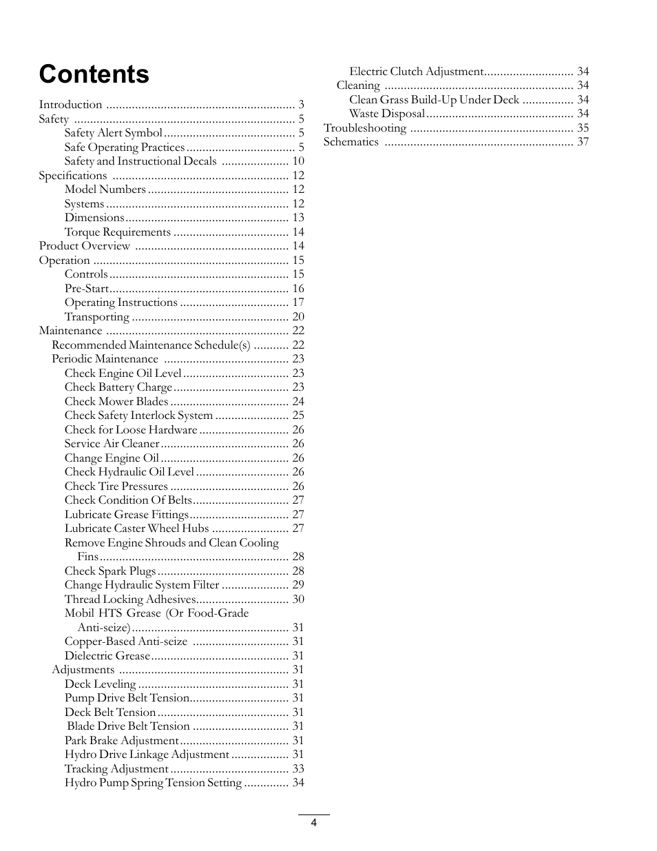 Exmark Turf Tracer 4500-528 User Manual | Page 4 / 44