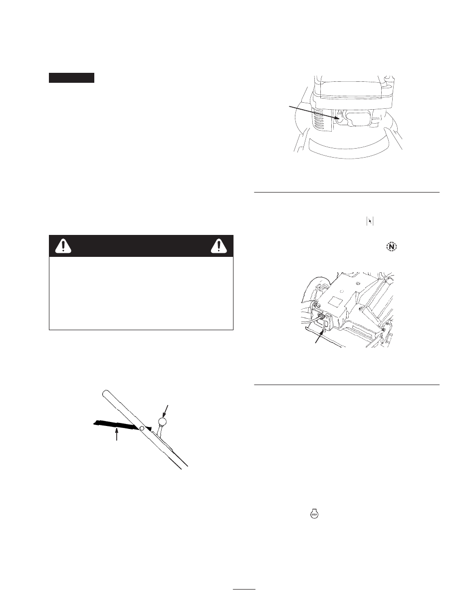 Operation, Controls, Starting the engine | Stopping the engine, Caution | Exmark M216KASPC User Manual | Page 13 / 32