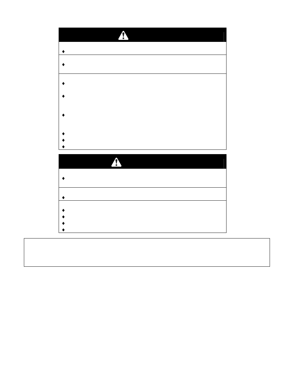 Warning | Exmark TR23KC User Manual | Page 2 / 48