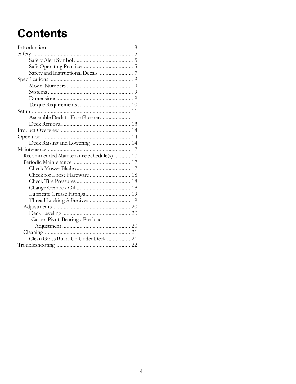 Exmark FR524 User Manual | Page 4 / 28