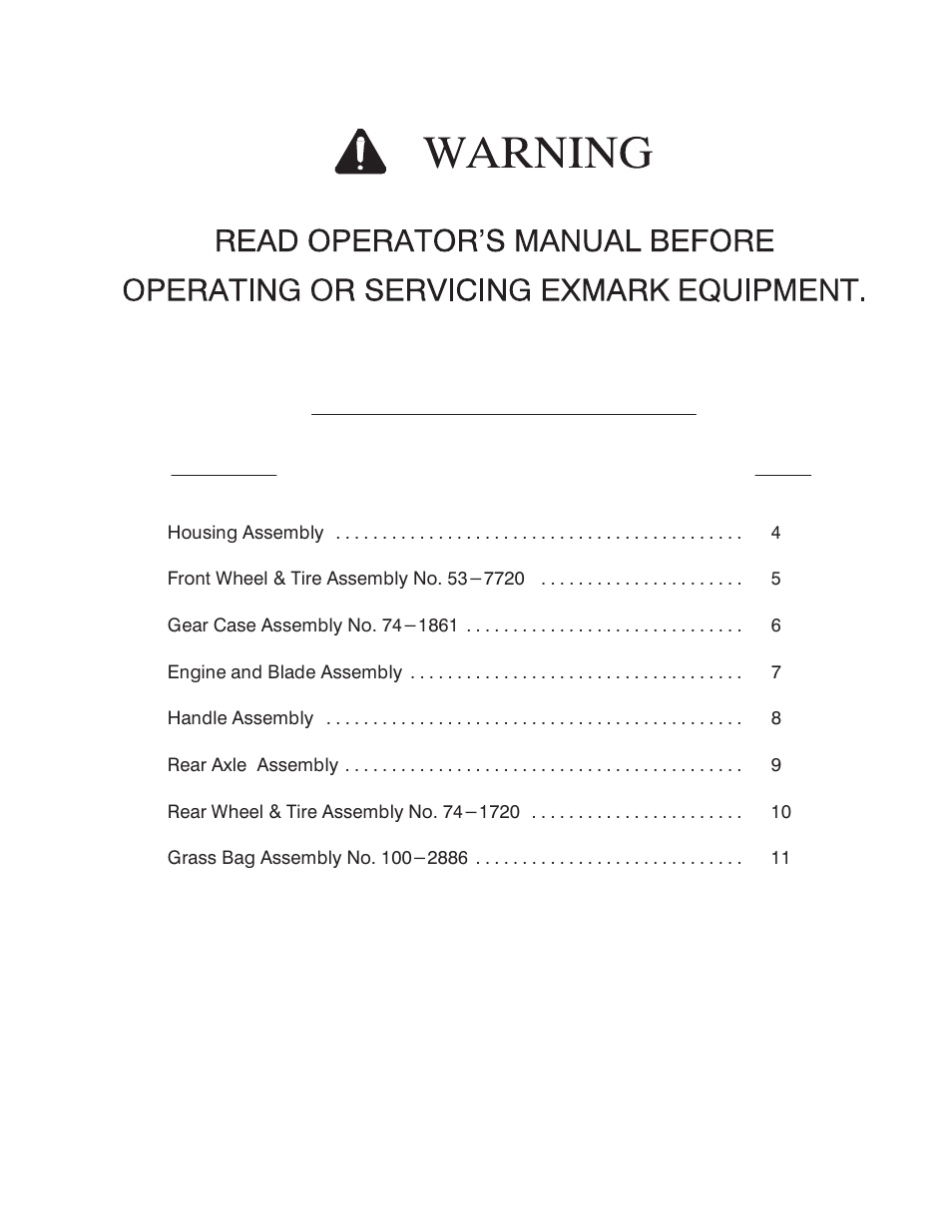 Exmark M216KA User Manual | Page 3 / 12