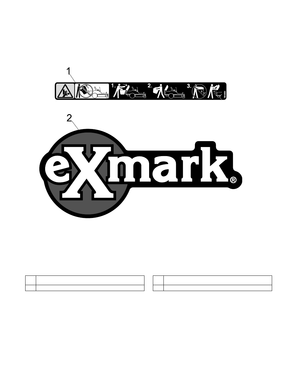 Decals | Exmark Quest Bagger User Manual | Page 11 / 12