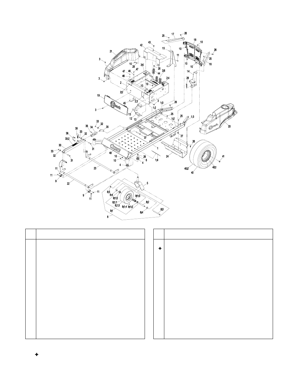 Frame group (continued) | Exmark QUEST 4500-339 User Manual | Page 10 / 24