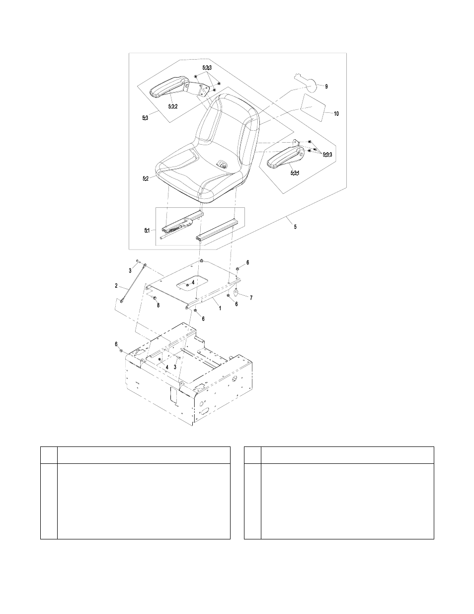 Seat group | Exmark QUEST 4500-339 User Manual | Page 12 / 24