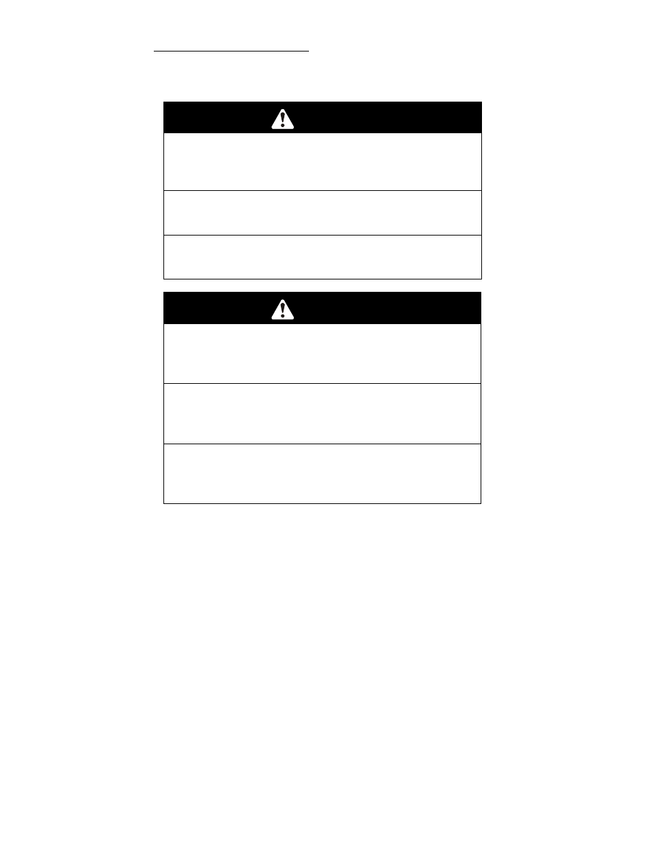 Warning, Caution | Exmark FMD 604 User Manual | Page 34 / 44