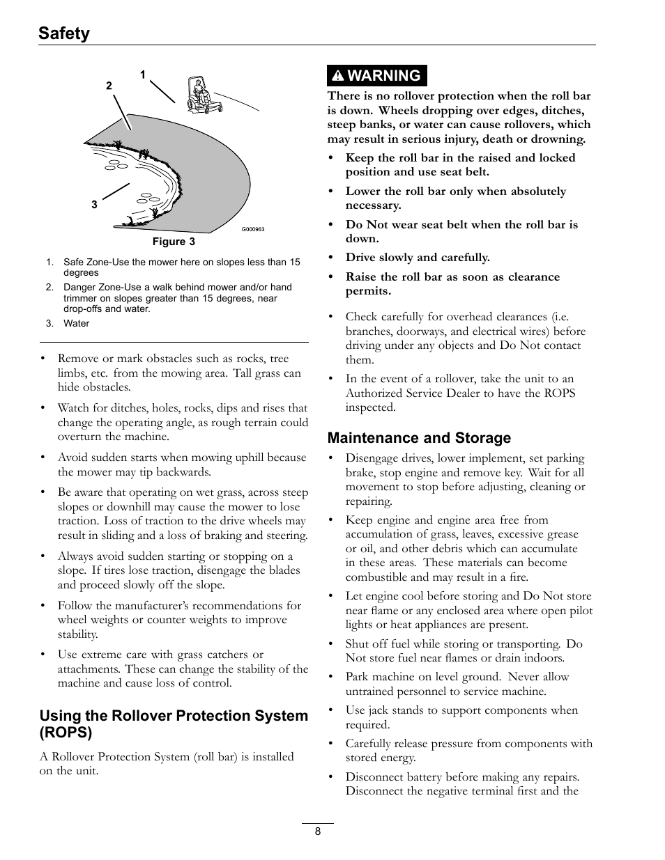 Safety | Exmark Lazer Z DS-Series LZDS User Manual | Page 8 / 60